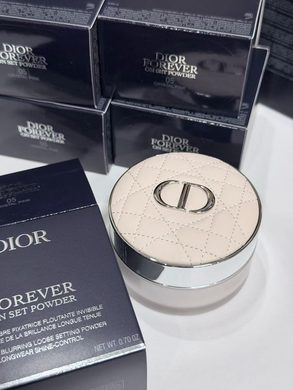 Dior 迪奧恆久貼肌定妝蜜粉 皮革散粉 #05 Crystal Pink 冰晶粉 (Forever On Set Powder / Cushion Powder)