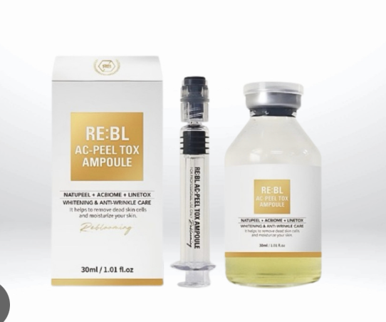 Korean Aesthetic Brand RE:BL AC-PEEL TOX AMPOULE ReBloom Luxury 4th Generation Botanical Exfoliating Essence Ampoule 30ml