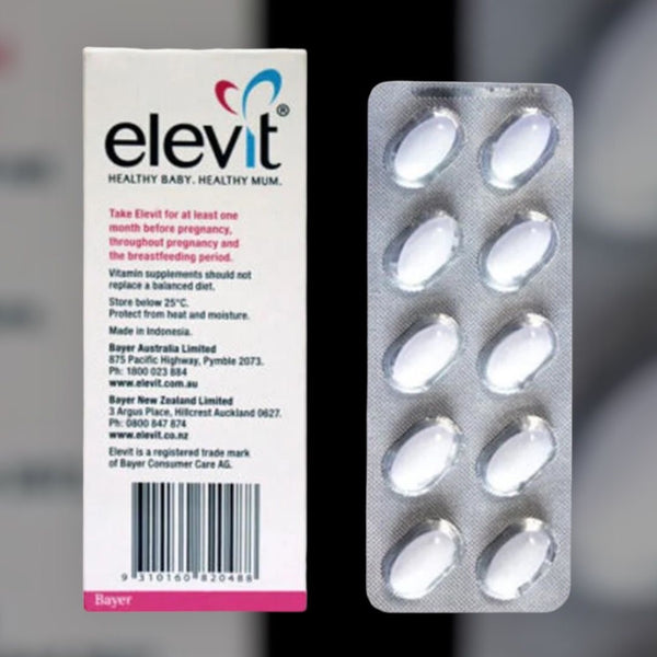 Australia Imported Elevit Pre-conception, Pregnancy & Breastfeeding Multivitamin with Folic Acid and Iodine 100pcs Pre-conception & pregnancy
