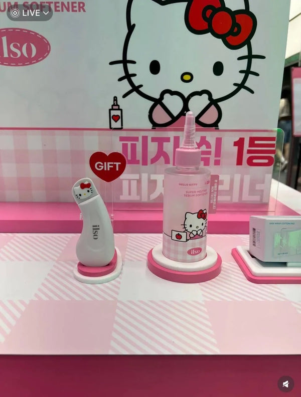 Hello Kitty x Ilso 限量特別版 🇰🇷黑頭粉刺必試款-溶解皮脂收毛孔導出液套裝