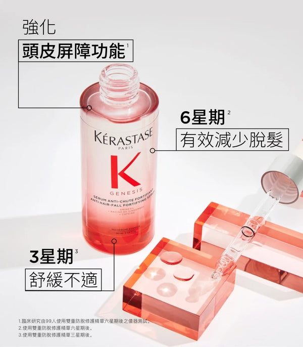 K'erastase 雙重防脫修護精華90ml星級專研 精華防脫護理 ❤️巴黎卡詩首款 ❤️日常防脫髮*強化精華 日常修護鞏固效果
