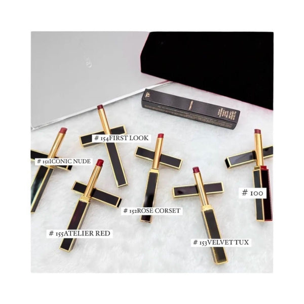 Tom Ford Slim Lip Colour Shine 5g 新款 極細長黑管唇膏