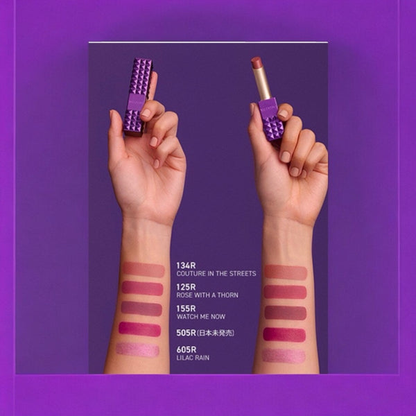 Valentino Spike Matte Purple Dose 2.3g Rouge à Lèvres Mat (High Couture Matte Lipstick) #125R #134R #155R #505R
