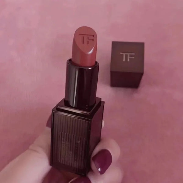 Tom Ford Cafe Rose Lip Color Matte 咖啡玫瑰限定 外殼暗紫色偏光條紋 #02 -Rose Petal/07 Nubile / 100 Equus