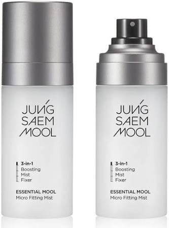 韓國Jung Saem Mool 鄭瑄茉 精華細微貼合定妝噴霧 三合一水光柔膚水 補水保濕控油 服帖持妝 55Ml