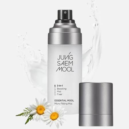 韓國Jung Saem Mool 鄭瑄茉 精華細微貼合定妝噴霧 三合一水光柔膚水 補水保濕控油 服帖持妝 55Ml