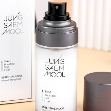 韓國Jung Saem Mool 鄭瑄茉 精華細微貼合定妝噴霧 三合一水光柔膚水 補水保濕控油 服帖持妝 55Ml