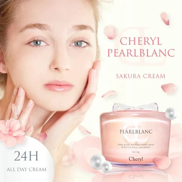 Direct from Japan by air freight 🇯🇵Cheryl Akoya Pearl Brightening, Anti-Dullness, Whitening, Moisturizing, Bare Skin Tone-Up Cream (Sakura Limited Edition) 50g