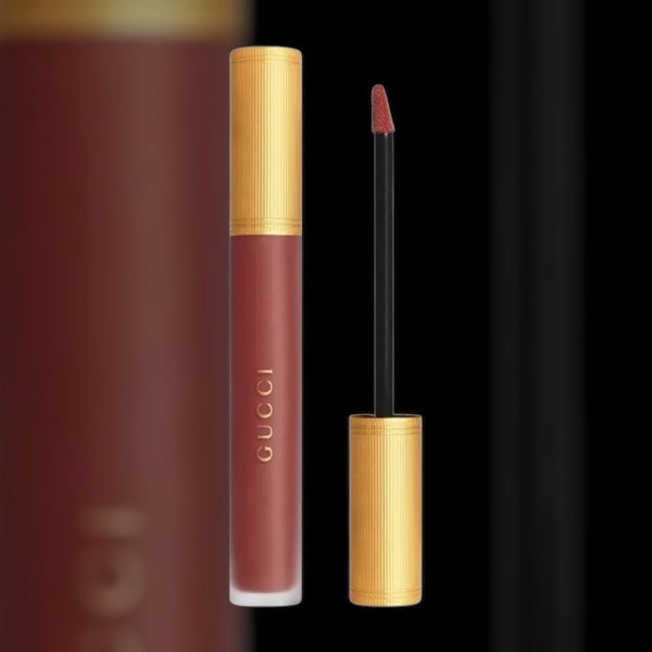 Gucci Liquid Matte lip colour transfer proof 6.5ml古馳 全新傾色雲霧唇釉 #203 野性玫瑰