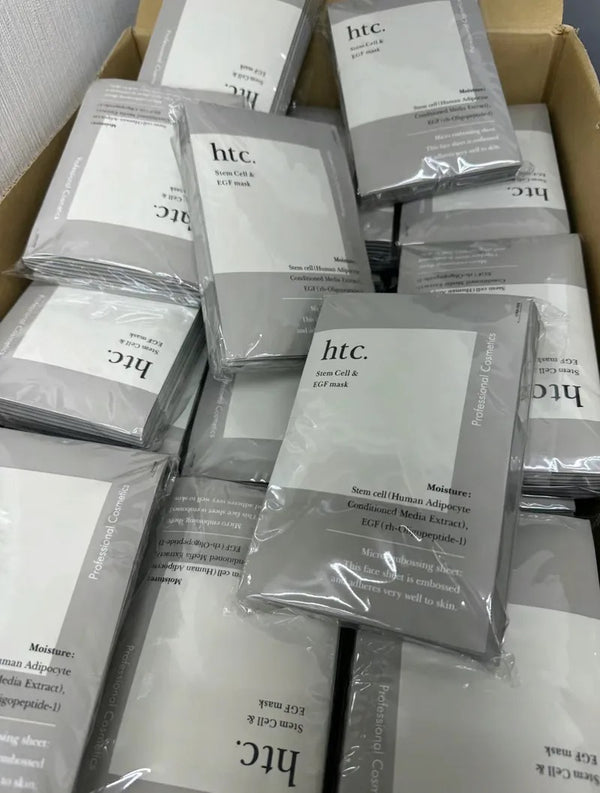 日本🇯🇵 美容院專供htc.( human ) 人體幹細胞面膜 10pcs Stem Cell & EGF Mask