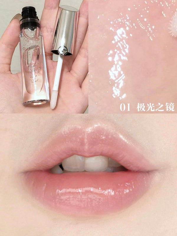 Armani 阿瑪尼 鏡光水漾唇蜜 銀管 Prisma Glass