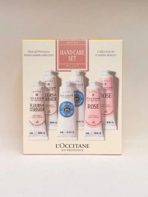 法國知名品牌 L'Occitane 歐舒丹 所推出的 普羅旺斯精選護手霜六件禮盒組(Best of Provence Hand Care Set)