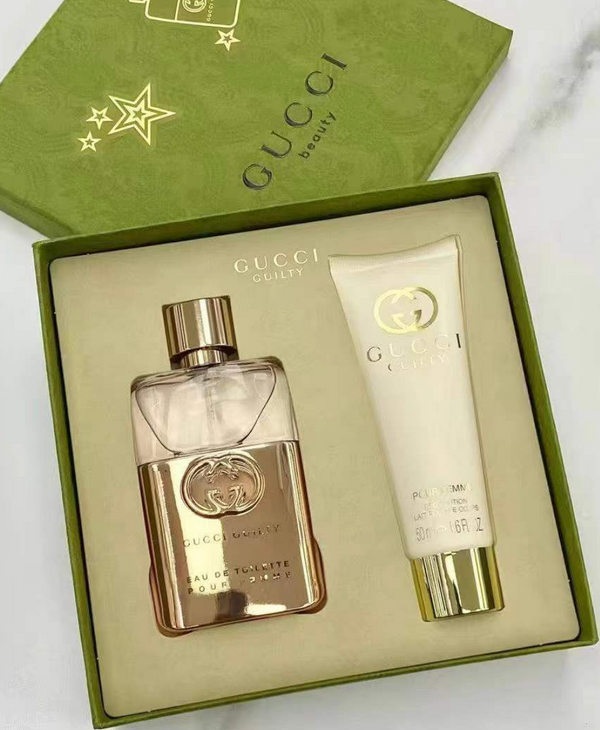 Gucci Guilty Pour Femme For Women 罪愛女士淡香水身體乳禮盒套裝🎁 Gift Box Set #淡香水50ml+身體乳50ml
