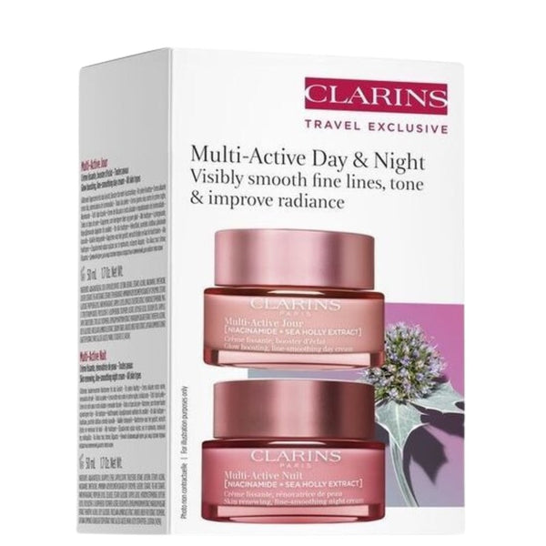 Clarins 嬌韻詩 多元活膚日夜保養套裝 日霜☀️50ml+🌙晚霜50ml