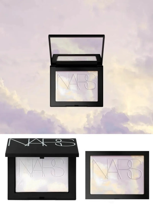 Nars # Aurora 歐若拉冰河紫限定 💜 原生光定妝粉餅 🔜 淡淡仙氣紫色一秒去黃柔焦