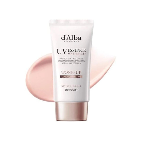 韓國🇰🇷 D'alba 水潤調色精華防曬乳 50ml UV Essence Waterfull Tone-up Sunscreen #Purple Correcting 薰衣草色 #粉色