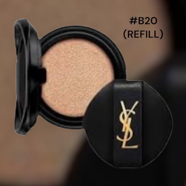 Ysl 新款輕透無重羽毛氣墊 黑皮革替換芯 #20 SPF23/PA++ 14g Le Cushion Encre De Peau Refill