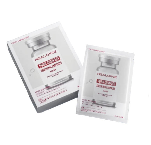 Healoine Pdrn Compact Soothing Ampoule Mask 10pcs 稀洛因粉水光精華面膜 #粉水嫩補水修護緊緻面膜