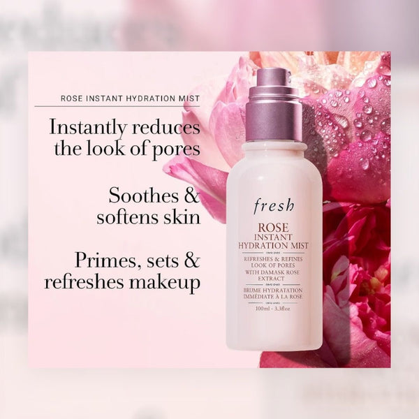 Fresh Rose Instant Hydration Mist 100ml 玫瑰瞬間保濕噴霧
