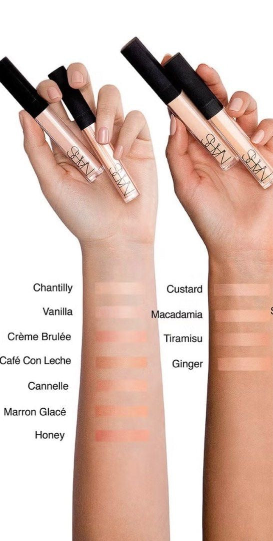 Nars creamy concealer 1.4ml <sample>光亮柔滑遮瑕霜 #Vanilla #chantilly #custard #Honey