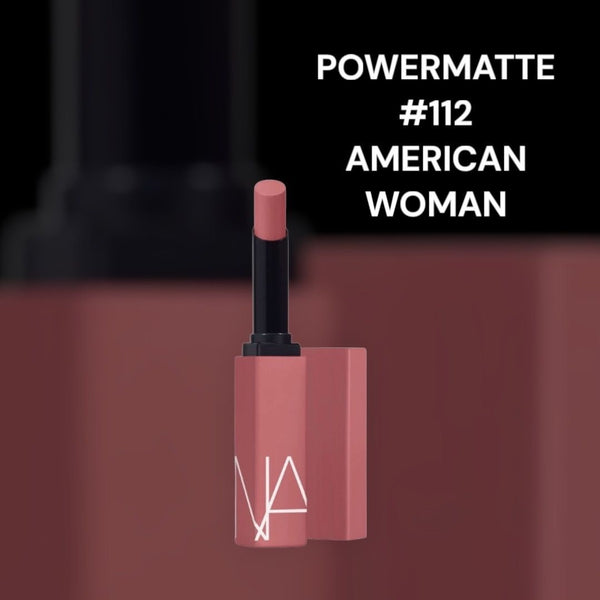Nars Powermatte 玩魅啞緻唇1.5G 🩷 #112 American Woman 乾燥玫瑰紅色