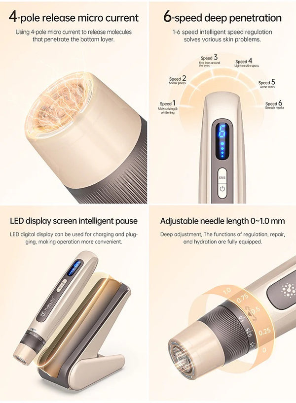 Dr Pen Hydra pen H5 Professional MTS 微電流 EMS 電動微針 Microneedling