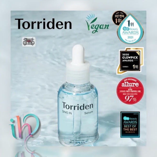 Torriden 深層保濕低分子透明質酸純素保濕精華 50ml 💜DIVE IN Low Molecule Hyaluronic Acid Serum 「3秒補水」