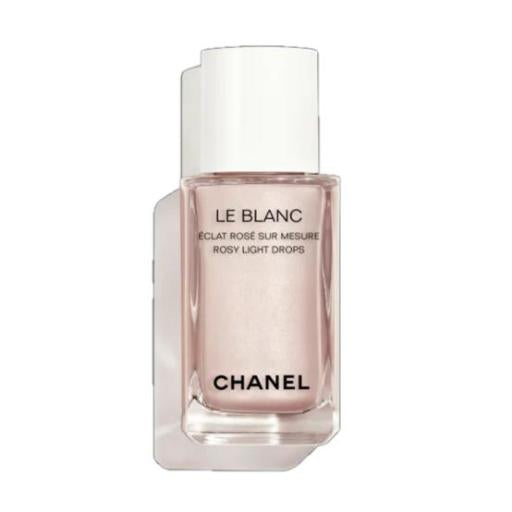Chanel Le Blanc Rosy Light Drops 30ml. Brightens and enhances skin tone. A single swipe of pearlescent pigment creates fresh, radiant skin.