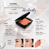 Chanel Les Tarots De Chanel Matte Powder Blush 14g Blood Orange Matte Blush #BloodOrange #CoralOrange