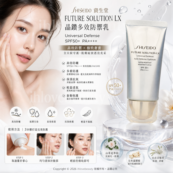 Shiseido Future Solution LX Universal Defense SPF 50 50ml