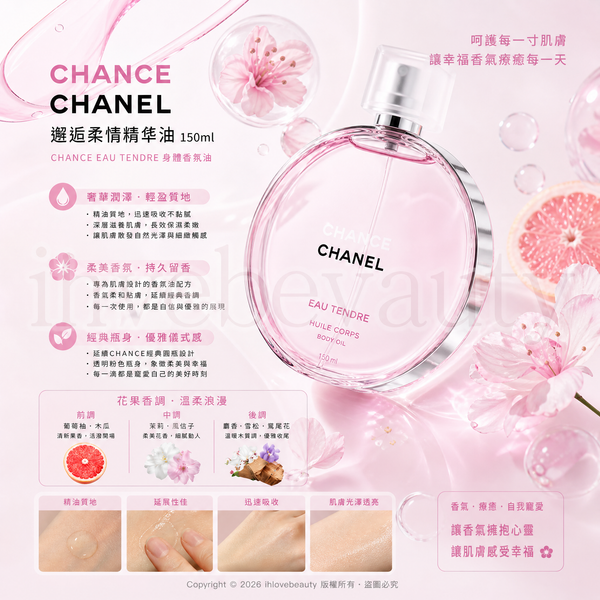 Chanel 2025 New Chance Eau Tendre Fragrance Oil 150ml #FragranceOil