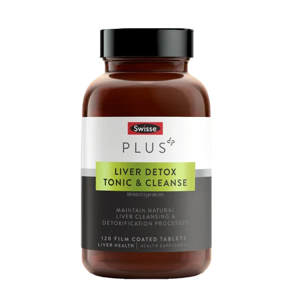 Swisse Liver Detox Plus+ High Strength Milk Thistle Liver Support (Advanced) 120 Tablets Australia Swisse Plus+ Liver Detox Tonic & Cleanse