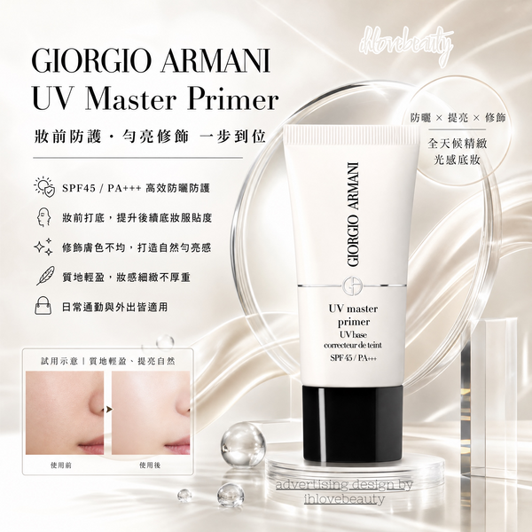 Giorgio Armani阿瑪尼 小白嬌防護妝前乳隔離 UV Master Primer 30ml