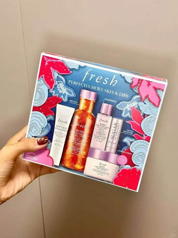 fresh 玫瑰水潤護膚套裝 Perfectly Dewy Skin & Lips