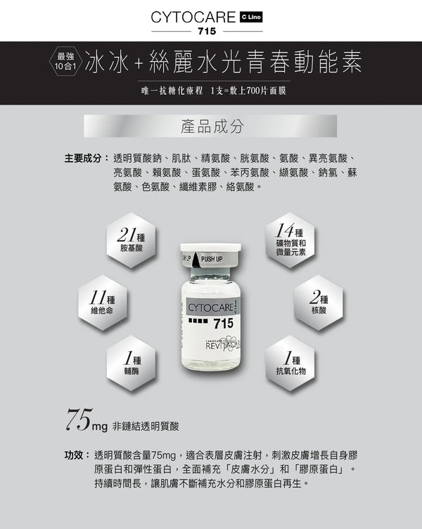 Cytocare 715 C Line 5ml x 5 法國絲麗 715 水光動能素