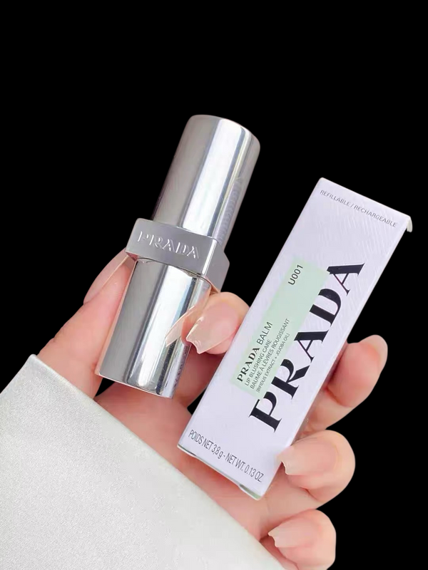 Prada 粉💠藍色變色潤唇膏 3.8g Lip Blushing Care #U001 #U000 Astral Pink 超美冰藍色 變色+潤唇