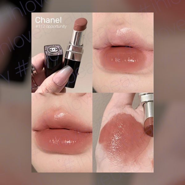 Chanel Rouge Coco Bloom #112 山茶花玫瑰木色 #為妝容增添優雅魅力