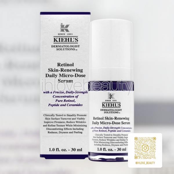 Kiehl's 契爾氏 A醇全能新生抗痕精華 醫學淡紋緊致再生精華30ml Retinol Skin-Renewing Daily Micro-Dose Serum