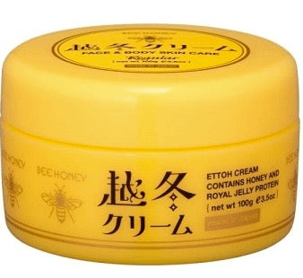 日本著名天然護膚品牌 House of Rose（旗下品牌 BEE HONEY）推出的 越冬蜂蜜全身萬用保濕霜（越冬クリーム）100g