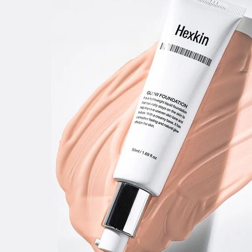 韓國 HEXKIN 赫詩琴 回頭霜發光粉底液 煥活水光肌 自然持妝 SPF 35PA++ GLOW FOUNDATION 50ml