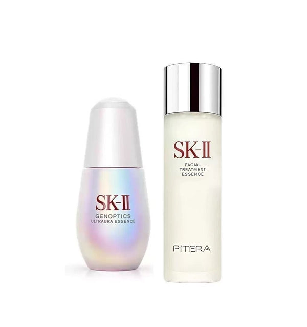 SK-II新款「神燈套裝」兩件套 新版光子小燈泡（極緻光蘊煥亮精華）50ml + 神仙水（護膚精華）230ml SK-II "Magic Lamp" 2-Piece Care Essentials Set