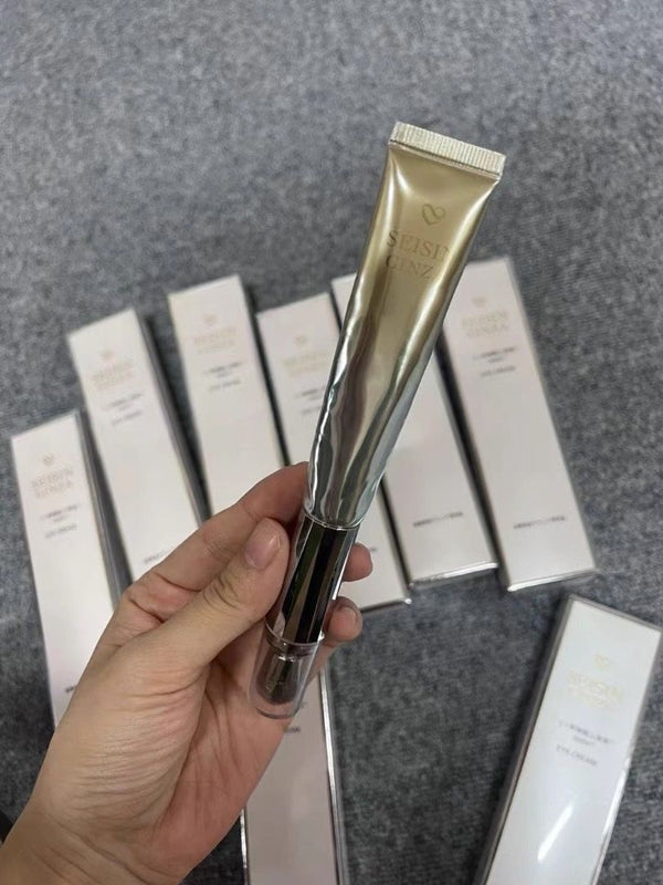 Japan Medical-Cosmetic Grade Seishin Ginza Microcurrent Massage Head Eye Cream 20g Anti-Wrinkle Firming Reduces Fine Lines Reduces Dark Circles Moisturizing