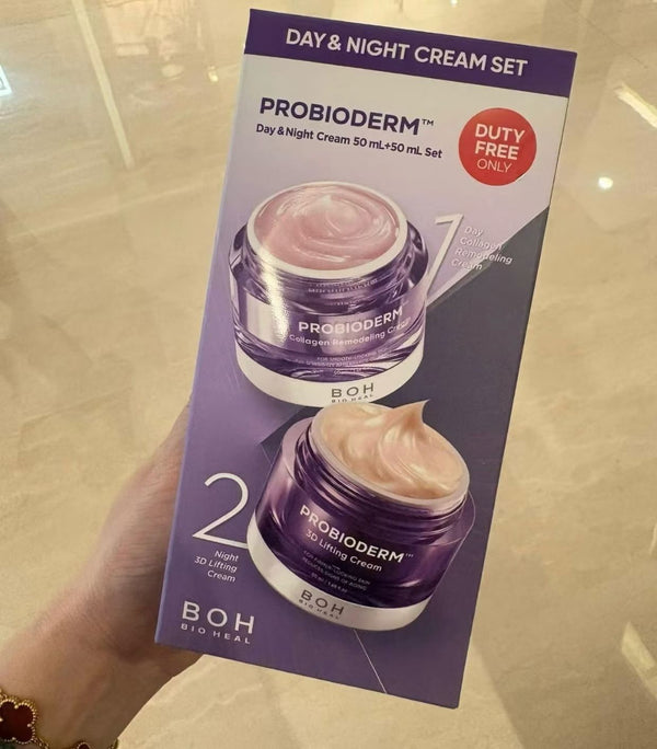 韓國 Olive Young 旗下皇牌抗老品牌 BIOHEAL BOH 的 Probioderm™ Day & Night Cream Set 益生菌日夜面霜免稅限定套裝