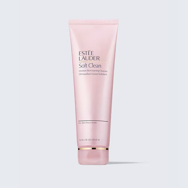 美版 Estée Lauder Soft Clean Moisture Rich Foaming Cleanser 125ml柔絲滋潤潔面乳 #粉色潔面乳