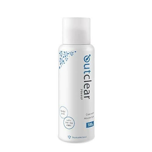 Hanamisui 日本 Outclear 私密清潔美白慕絲 100ml (外用) 含維生素C 配方 私密清潔美白慕絲 弱酸性配方保護 無色素 防止皮膚變暗沉 清潔去污垢 淡淡優雅清新香氣 有助於消除