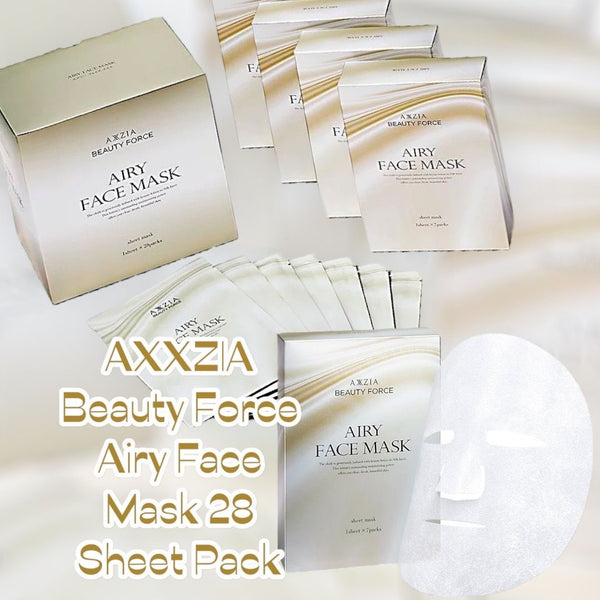 AXXZIA Beauty Force Airy Face Mask 氣感極光保濕面膜 20ml *7片/28片装