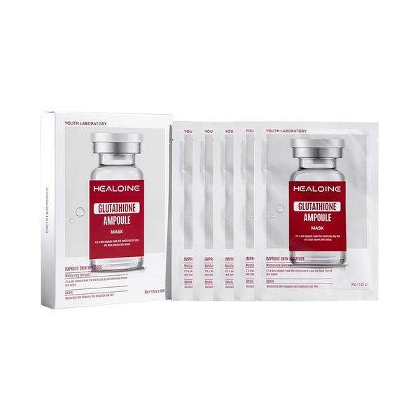 韓國 Healoine 稀洛因穀胱甘肽精華面膜(奶皮) 10pcs #美白提亮改善暗沈斑點