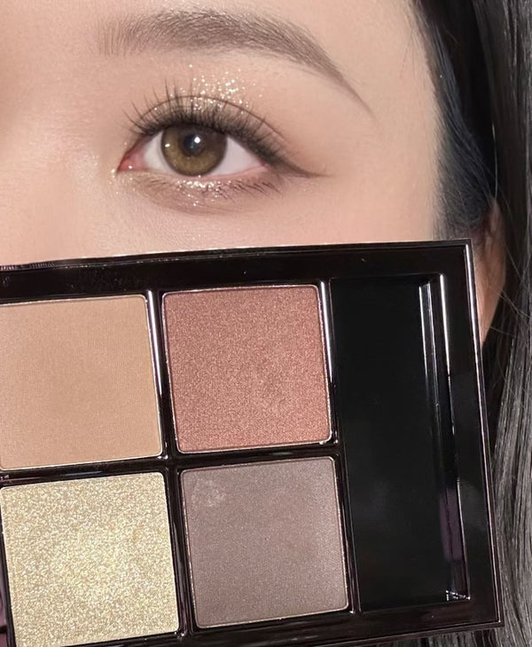 Tom Ford 2026年全新金色T殼版四色眼影盤 #27 夜奔華服 (Evening Attire) Tom Ford Runway Eye Colour Quad