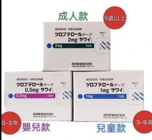 Japan Sawai Prescription Cough Patch 0.5mg / 1mg / 2mg Night Cough Relief Respiratory Discomfort Care Relieves Cough