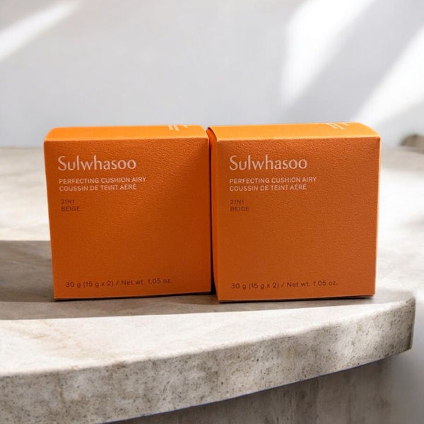 Sulwhasoo 緻美親膚精華氣墊(水光版) SPF50+ PA+++ 30g<15g*2> Perfecting Cushion Airy #21N1 Beige